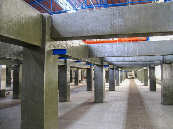 梁、柱襯貼玻璃鋼